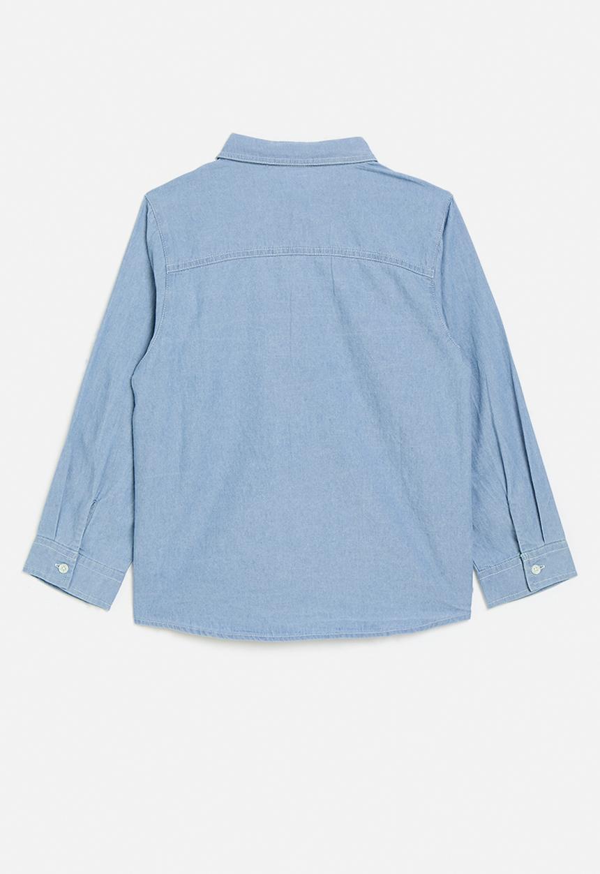 Pop Candy - Denim Shirt -stone wash