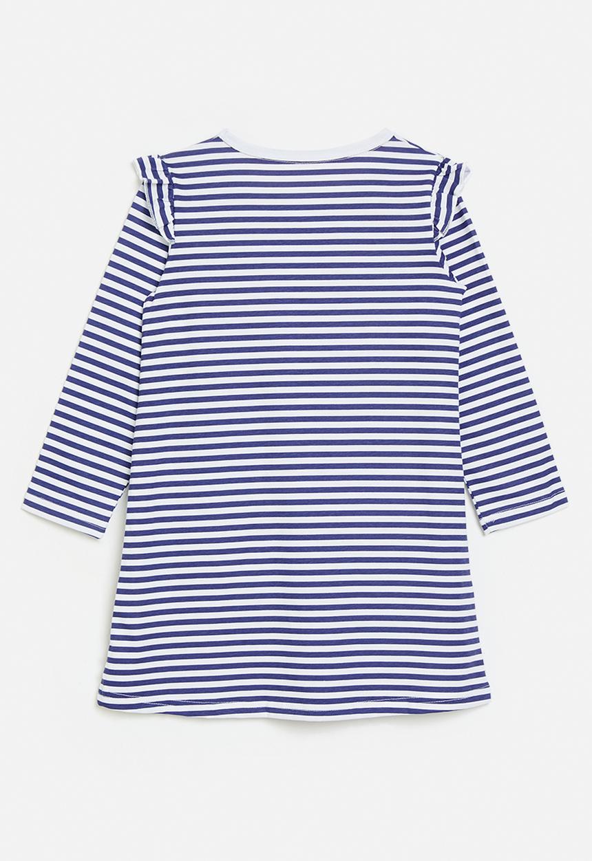 Pop Candy - Stripe dress - blue & white