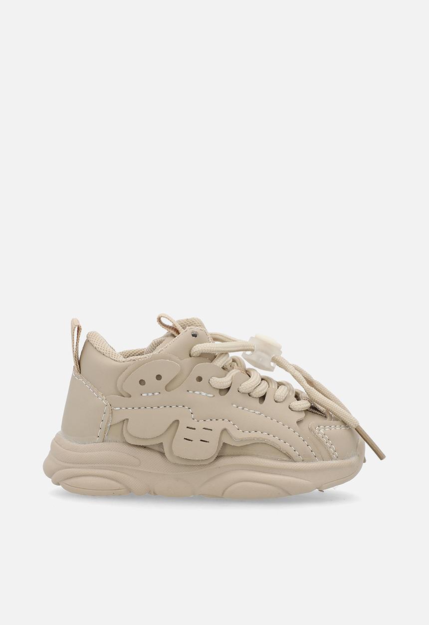 Pop Candy - Lace up sneakers - beige