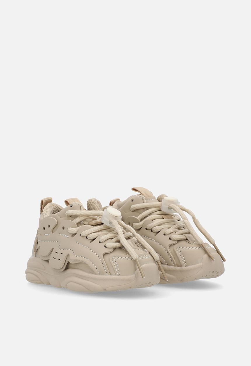 Pop Candy - Lace up sneakers - beige