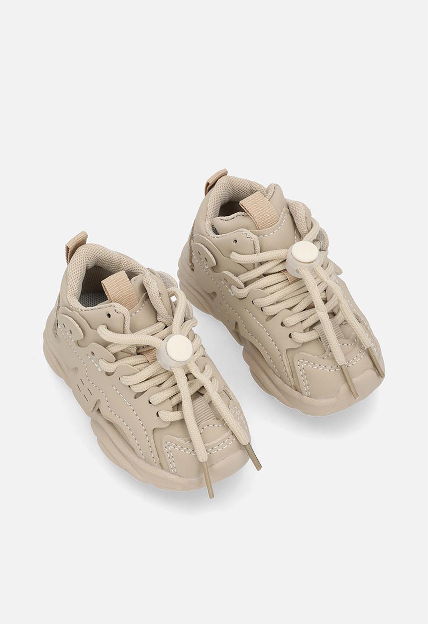 Pop Candy - Lace up sneakers - beige