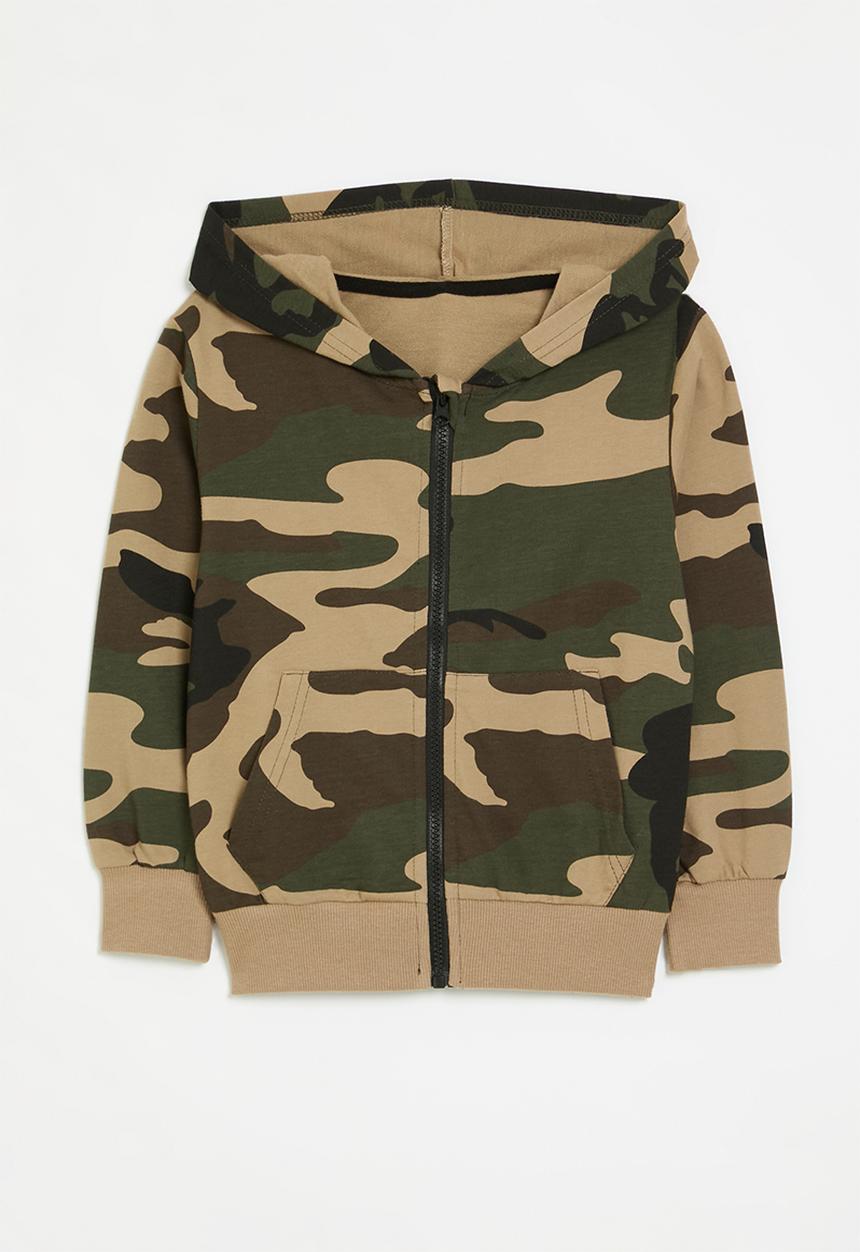 完売品　BELVET Camo Zip Hoodie Camo Zip up hoodie-multi