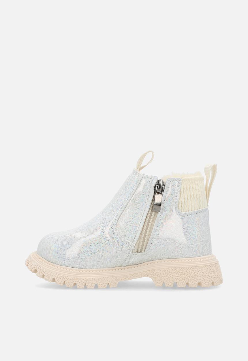 Pop Candy - Metallic PU boots - silver