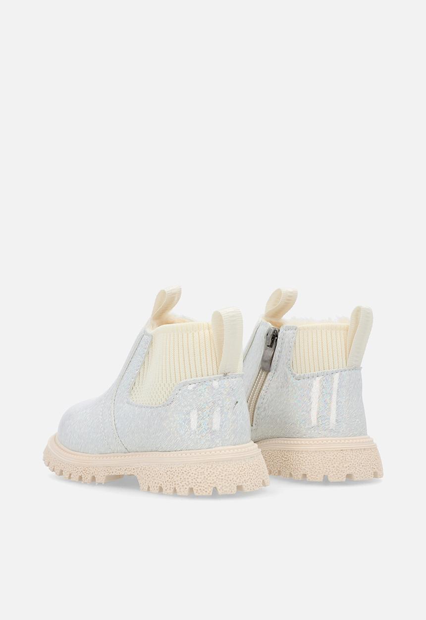 Pop Candy - Metallic PU boots - silver