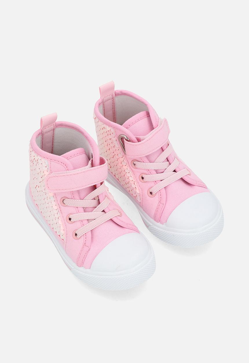 Pop Candy - Sequined sneakers - pink