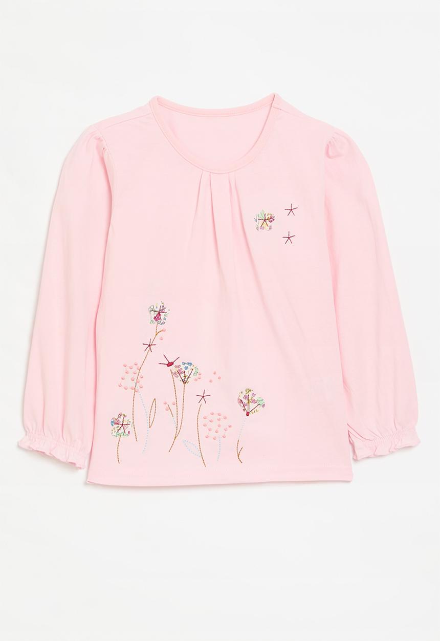 Pop Candy - Smock cuff top - pink