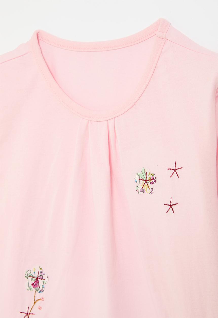 Pop Candy - Smock cuff top - pink