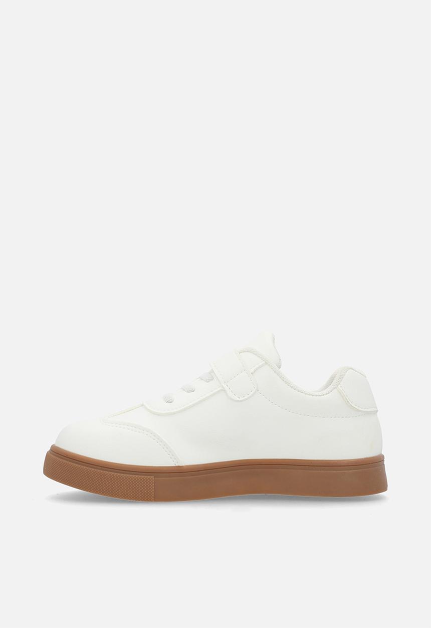Pop Candy -  Adjustable fasteners sneakers-white