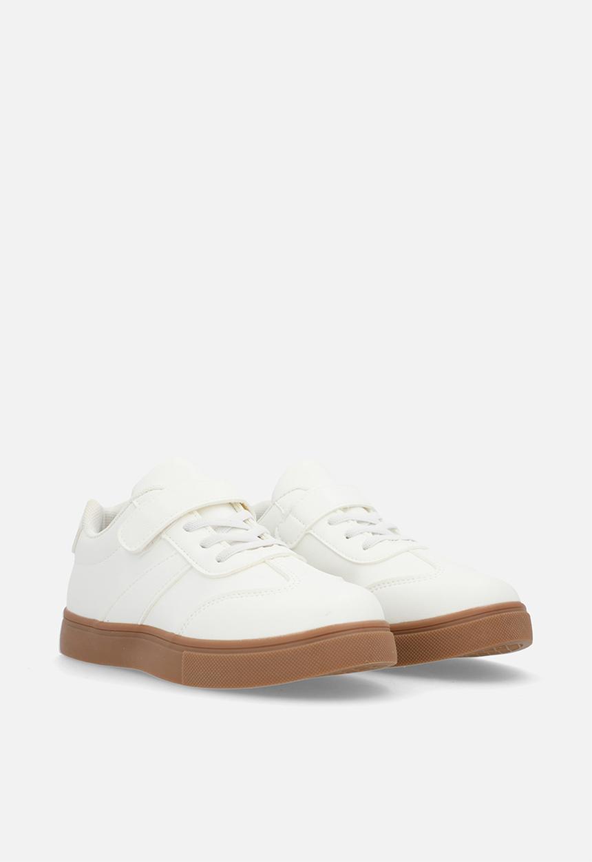 Pop Candy -  Adjustable fasteners sneakers-white