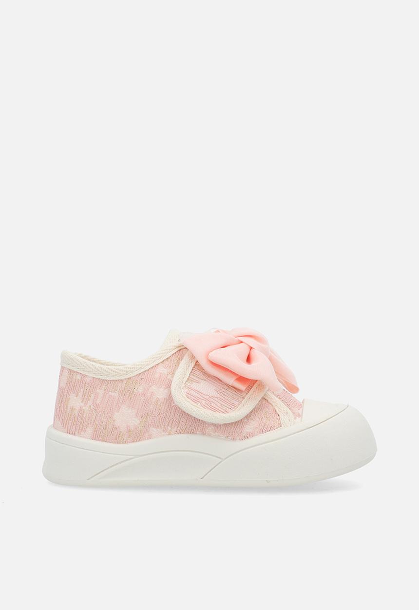 Pop Candy - Textured sneakers with bow feature - pink