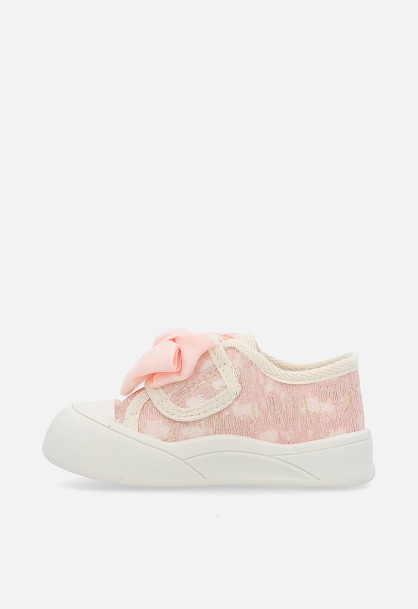 Pop Candy - Textured sneakers with bow feature - pink