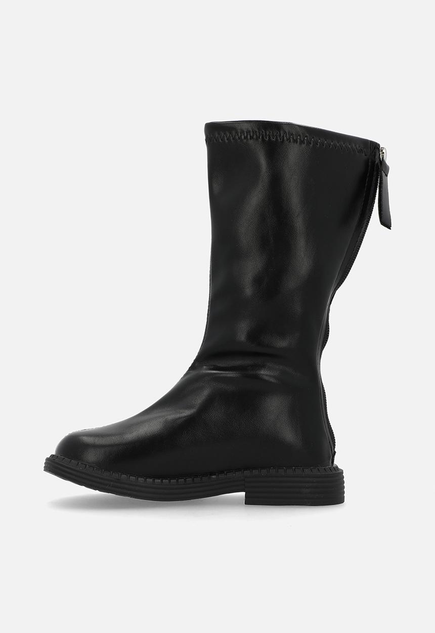 Pop Candy - Zip up boots-black