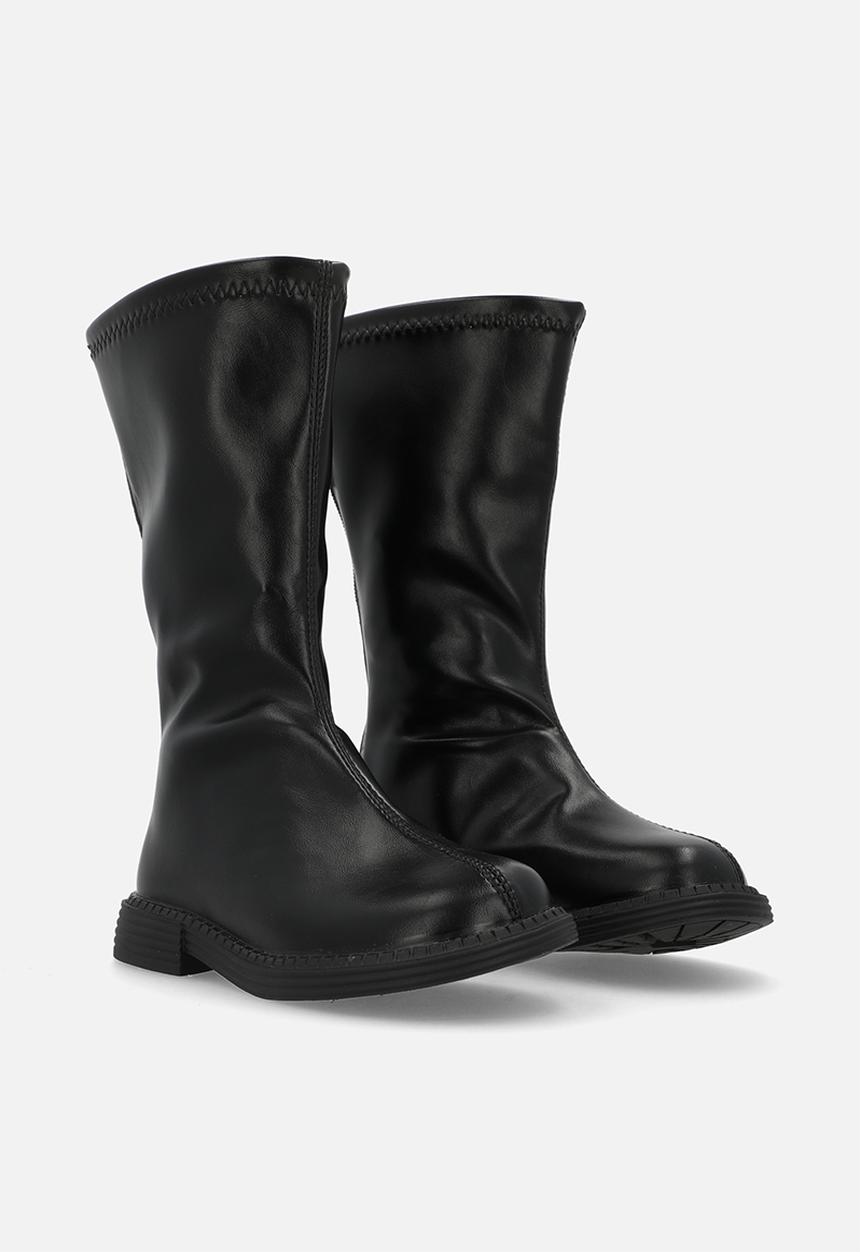 Pop Candy - Zip up boots-black