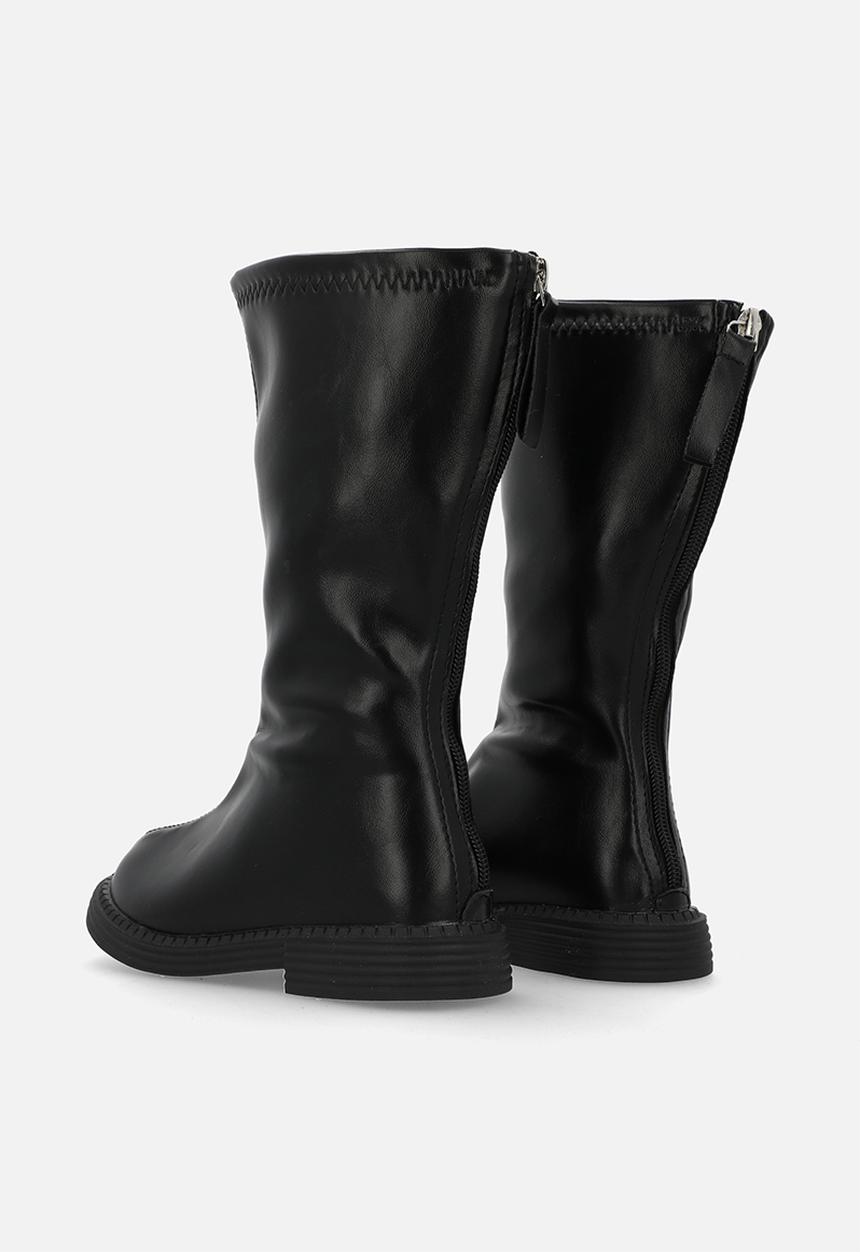Pop Candy - Zip up boots-black