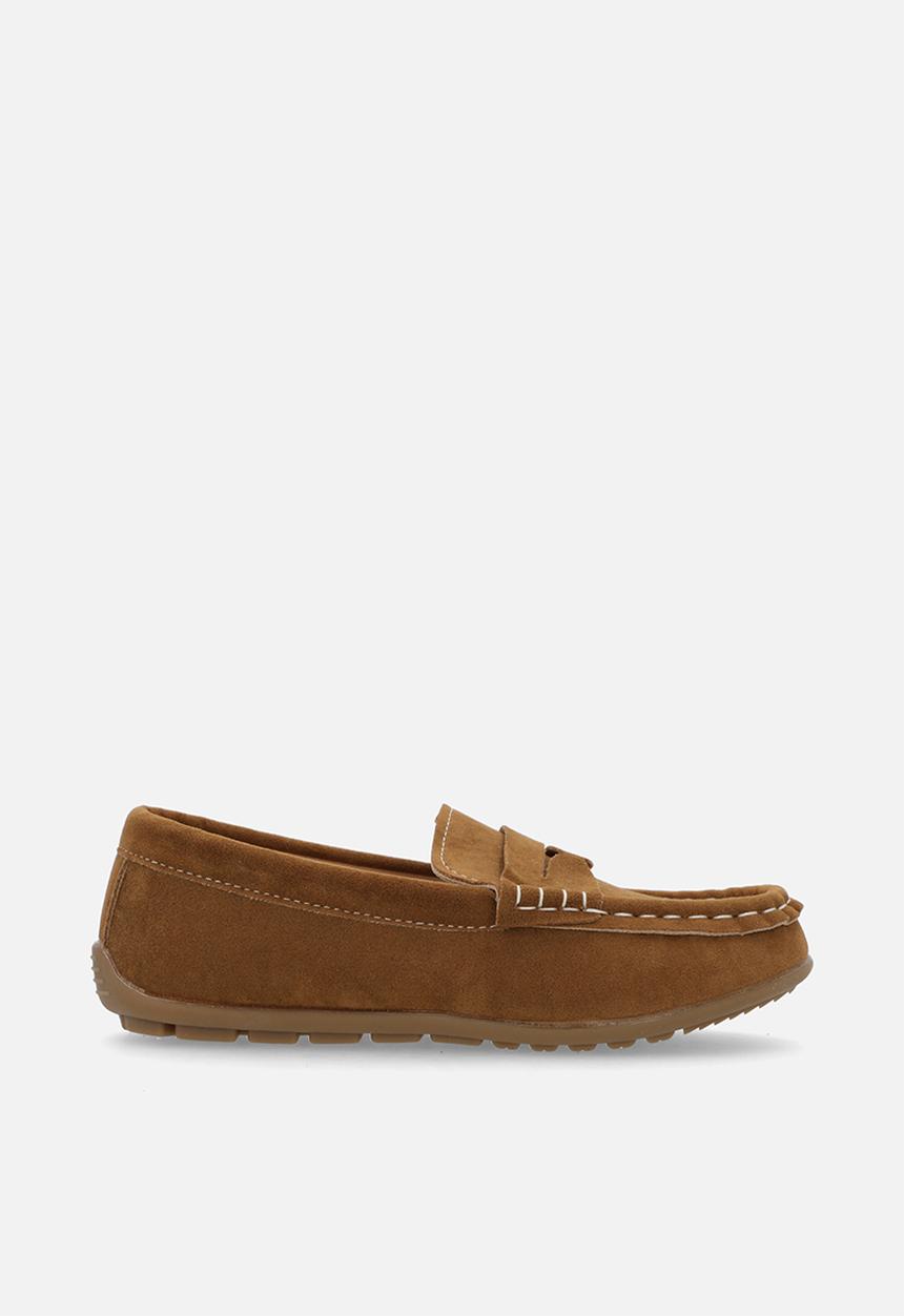 Pop Candy - Faux suede loafers - brown