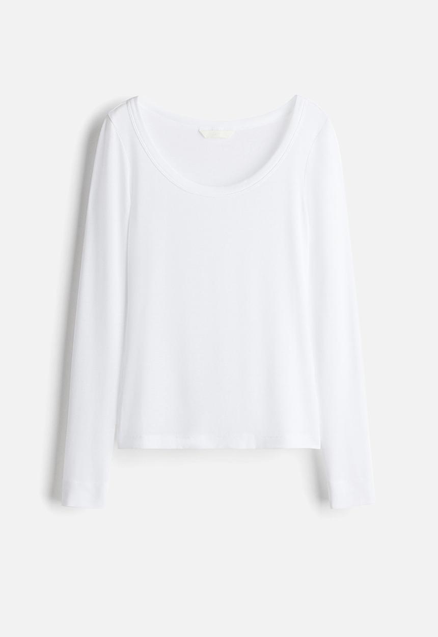 H&M - Scoop-neck top - white