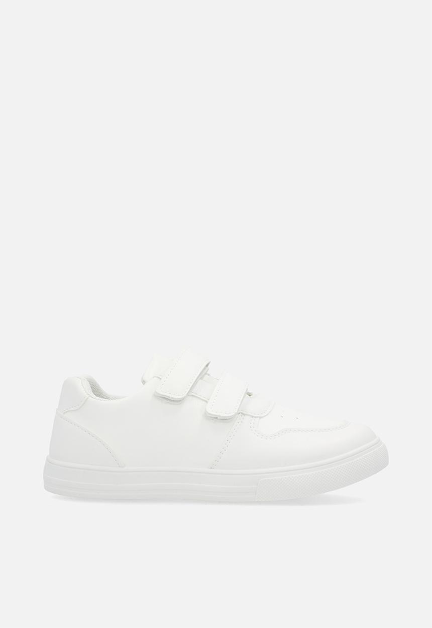 Pop Candy - Lace & adjustable fastener sneakers - white