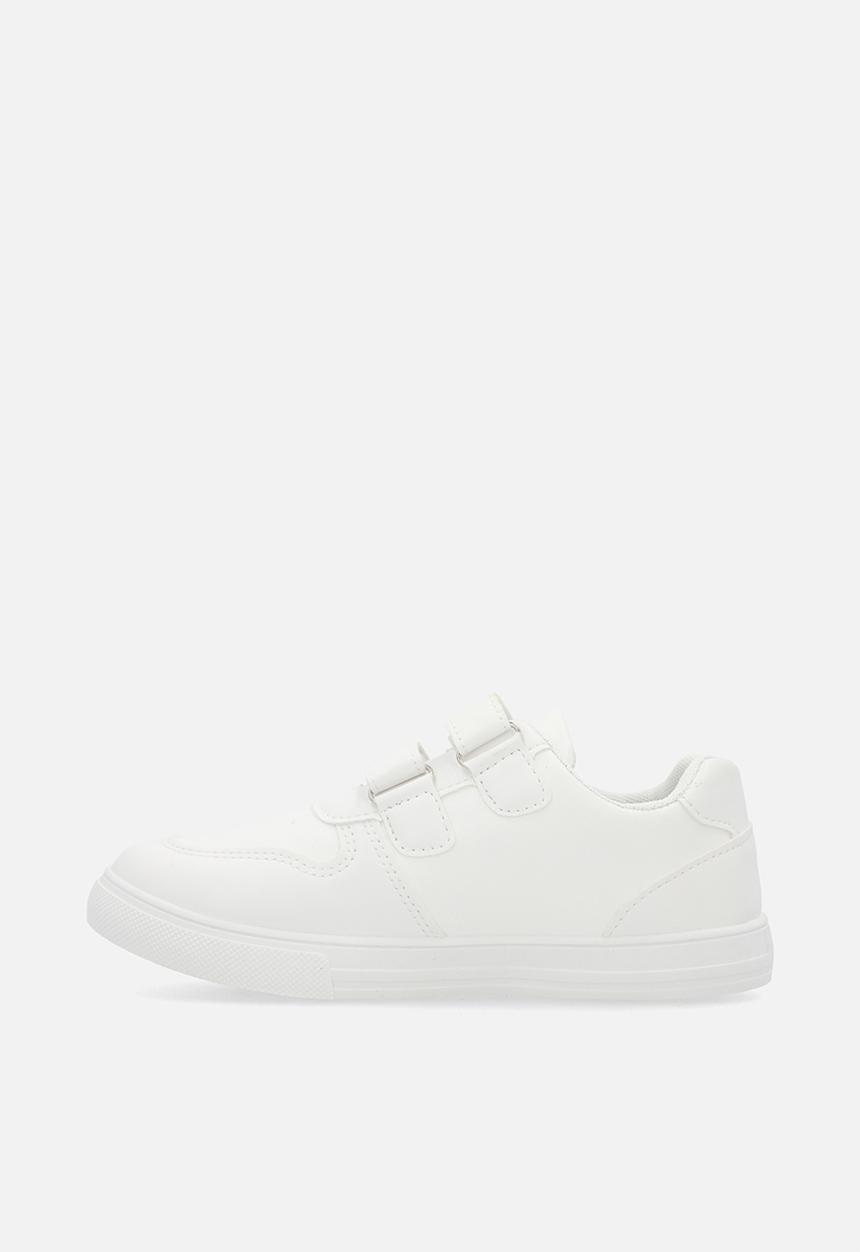 Pop Candy - Lace & adjustable fastener sneakers - white