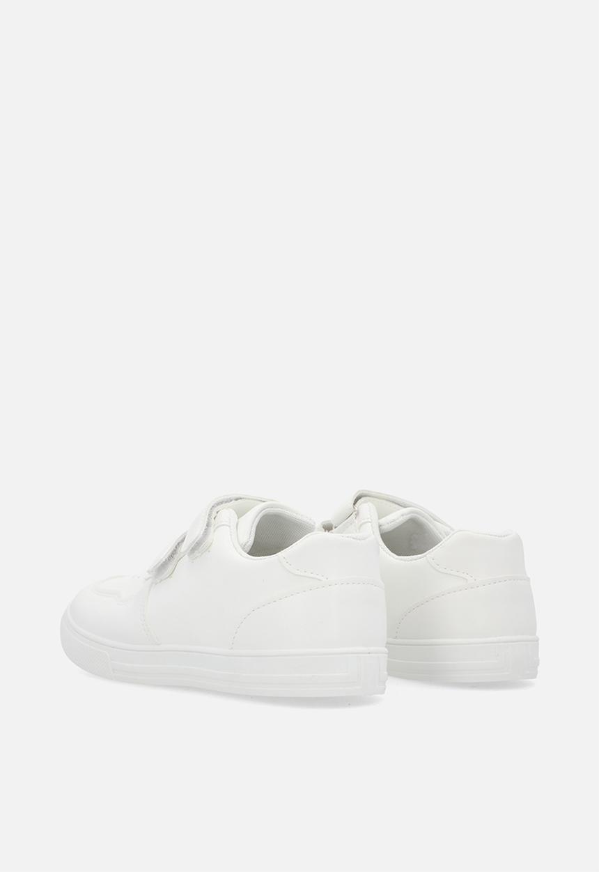 Pop Candy - Lace & adjustable fastener sneakers - white