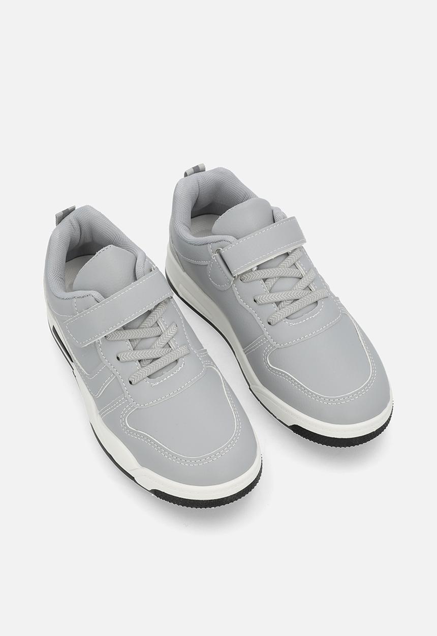Pop Candy - Lace & adjustable fastener sneakers - grey