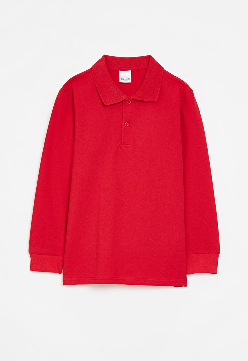 Pop Candy - Long sleeve golf shirt - red