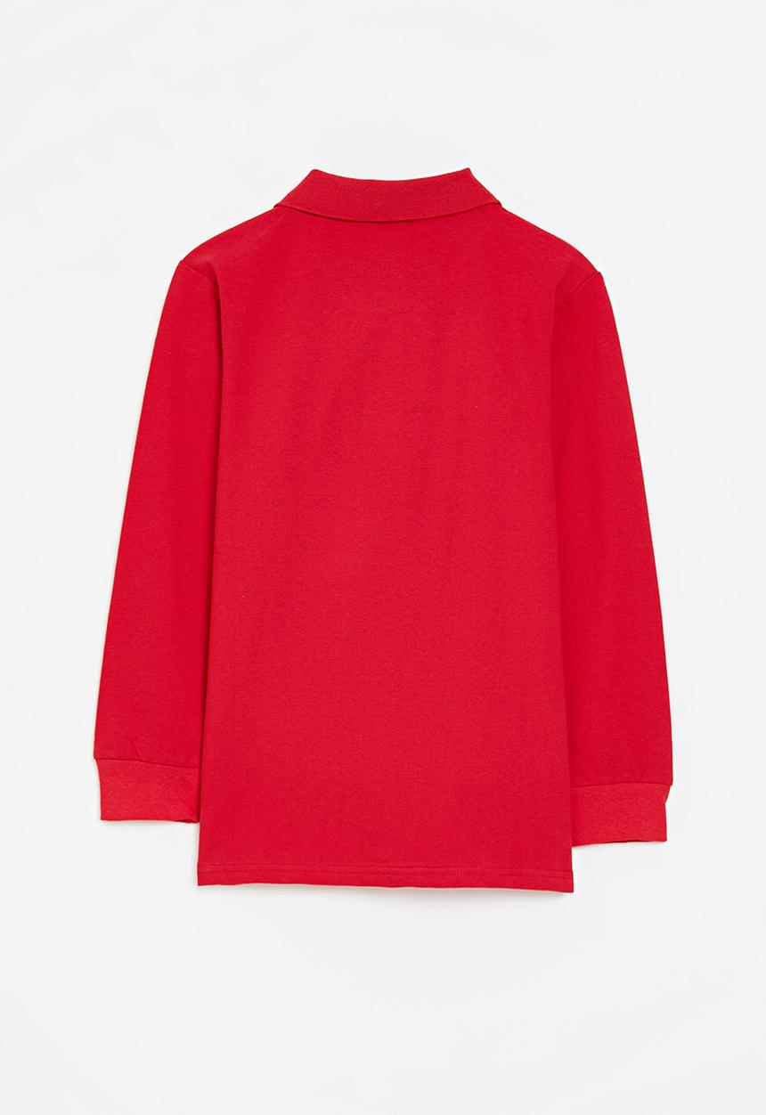 Pop Candy - Long sleeve golf shirt - red