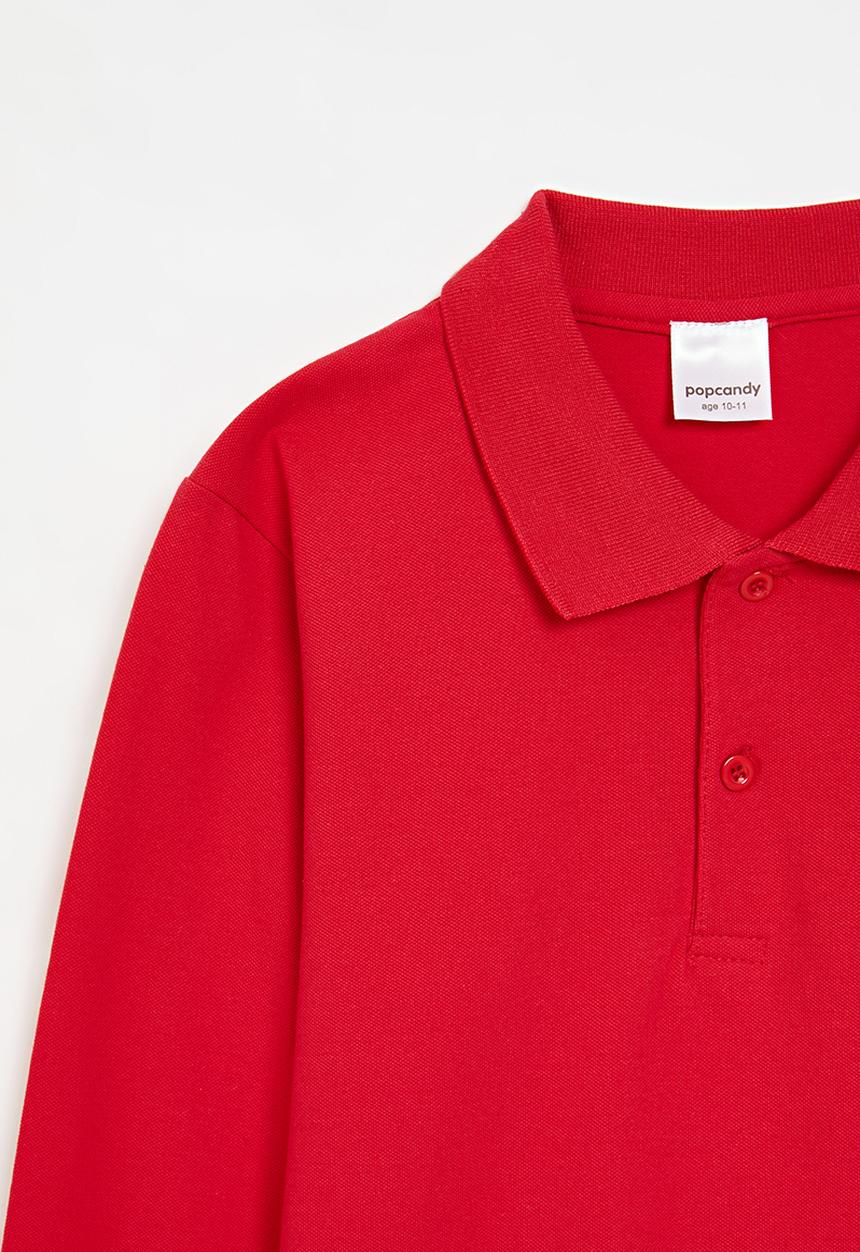 Pop Candy - Long sleeve golf shirt - red