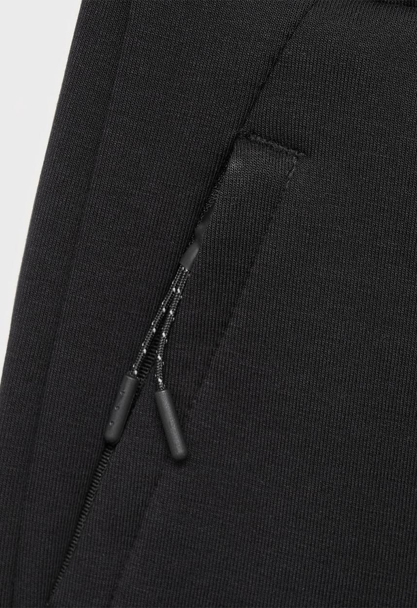 MANGO - Bermudas zipshort - black