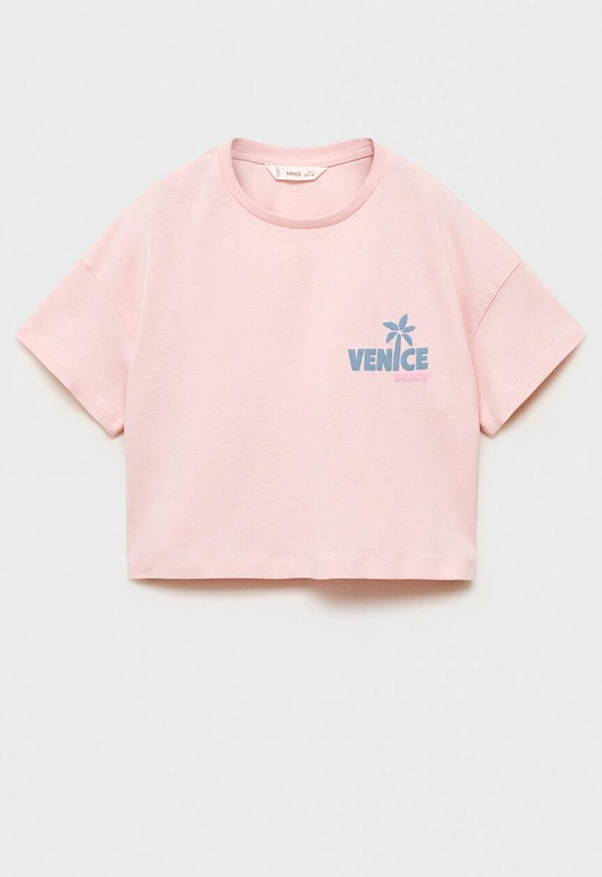 MANGO - T-shirt venice - pink