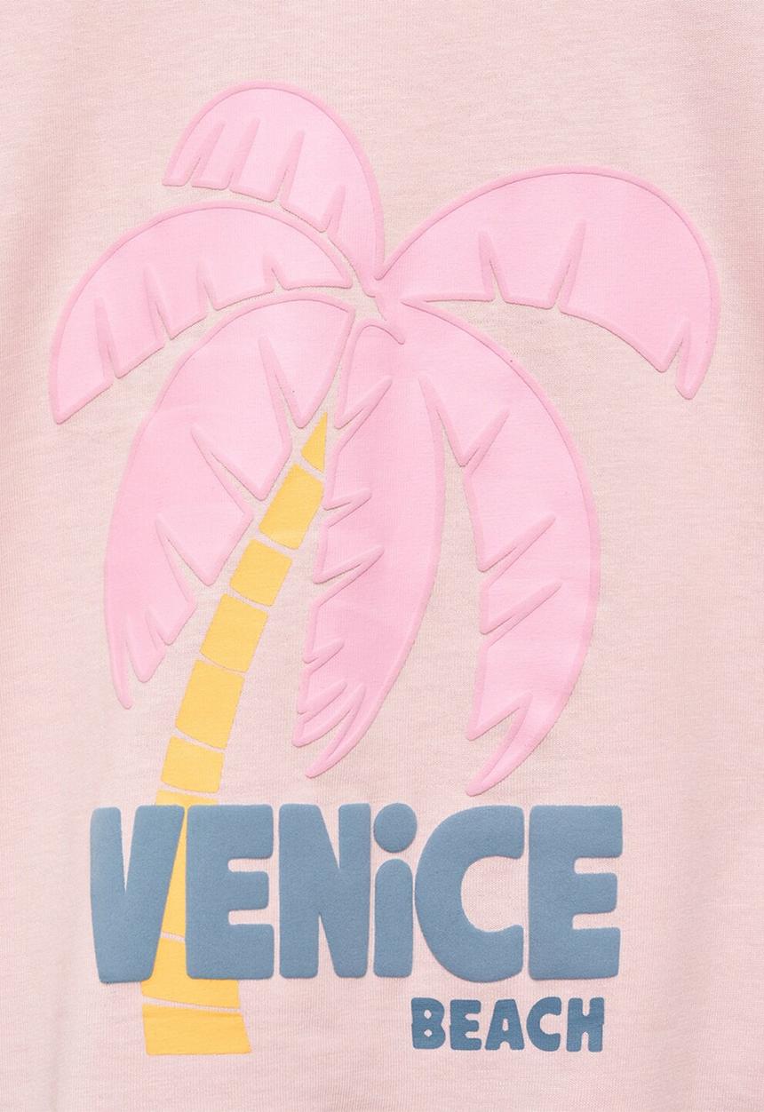 MANGO - T-shirt venice - pink