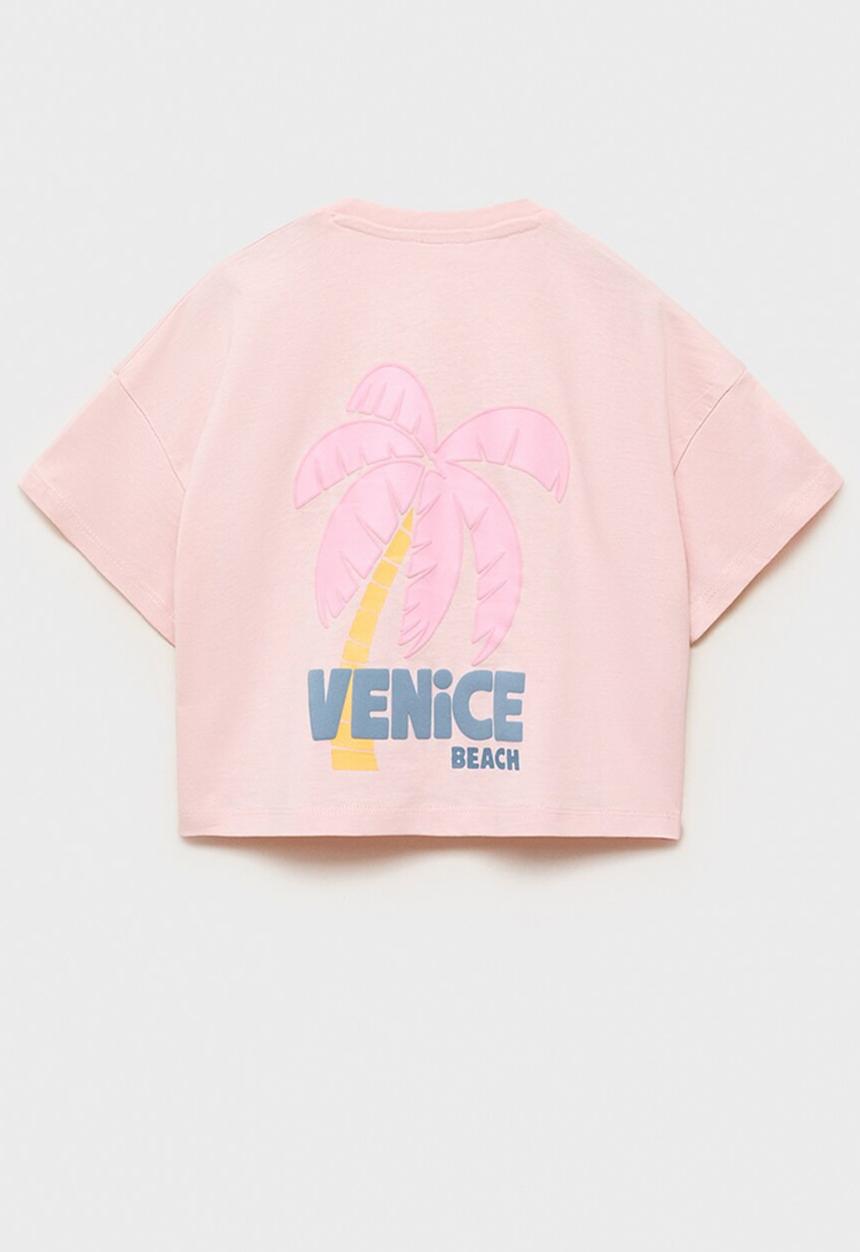 MANGO - T-shirt venice - pink