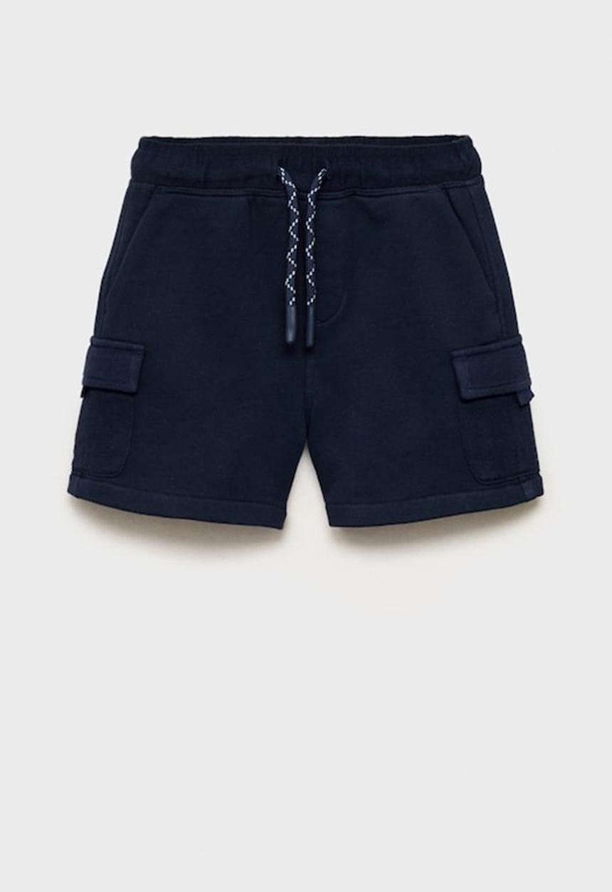 MANGO - Bermudas cargosb - navy