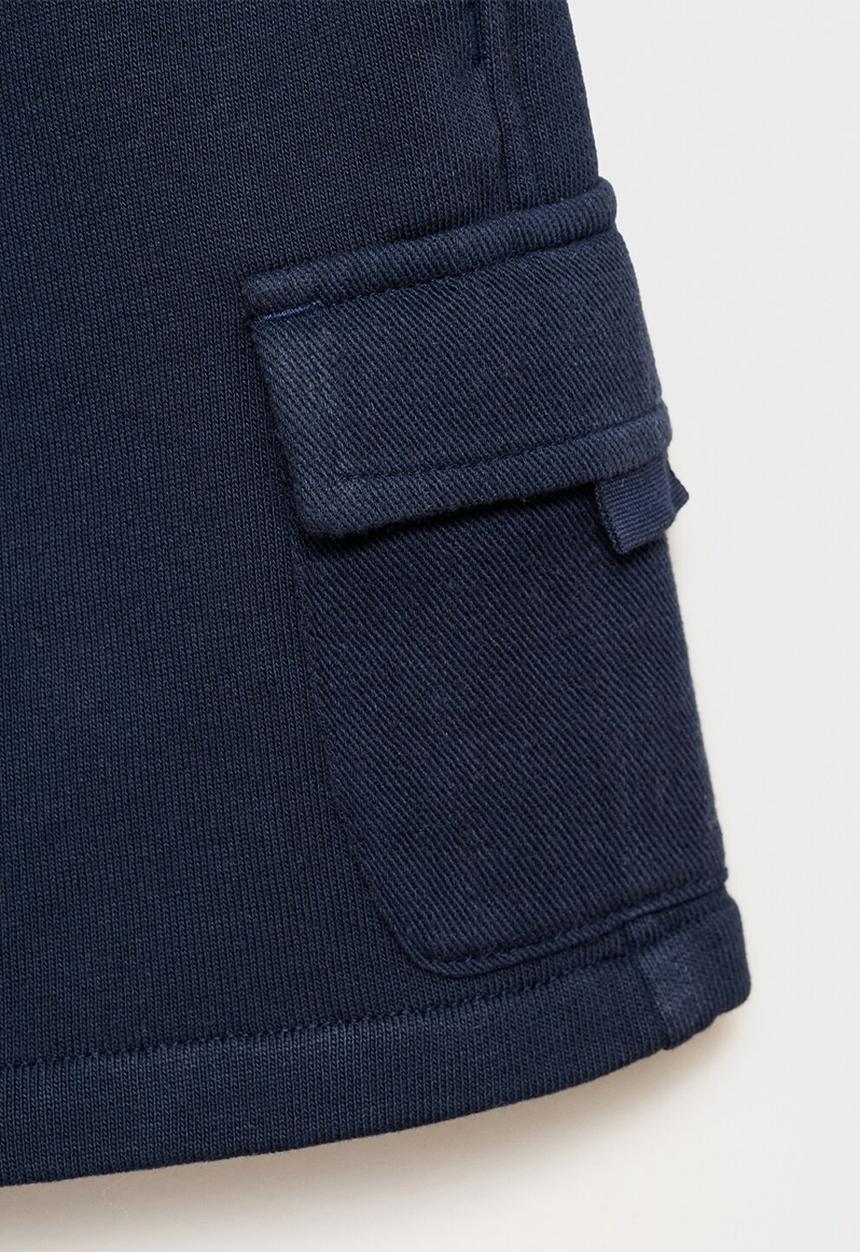 MANGO - Bermudas cargosb - navy