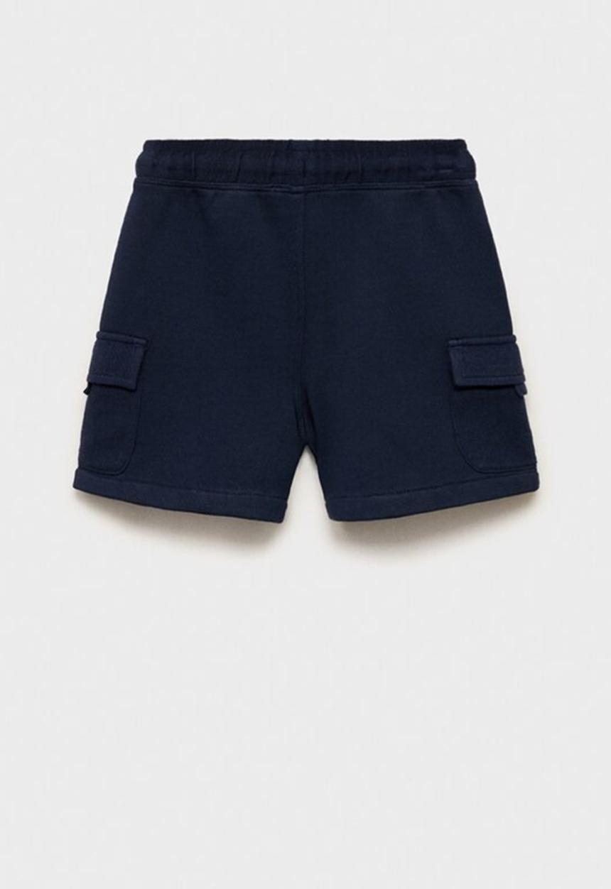 MANGO - Bermudas cargosb - navy
