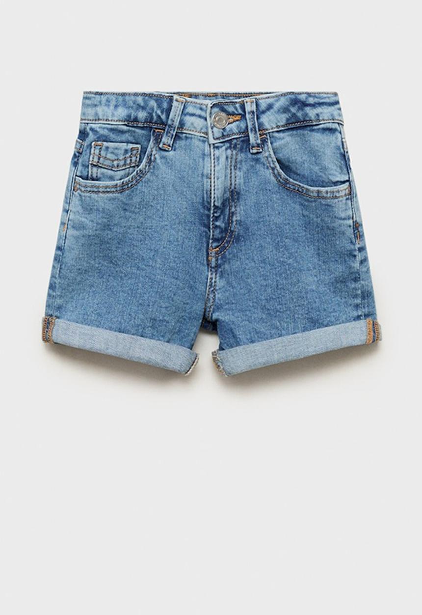 MANGO - Shorts chip - open blue