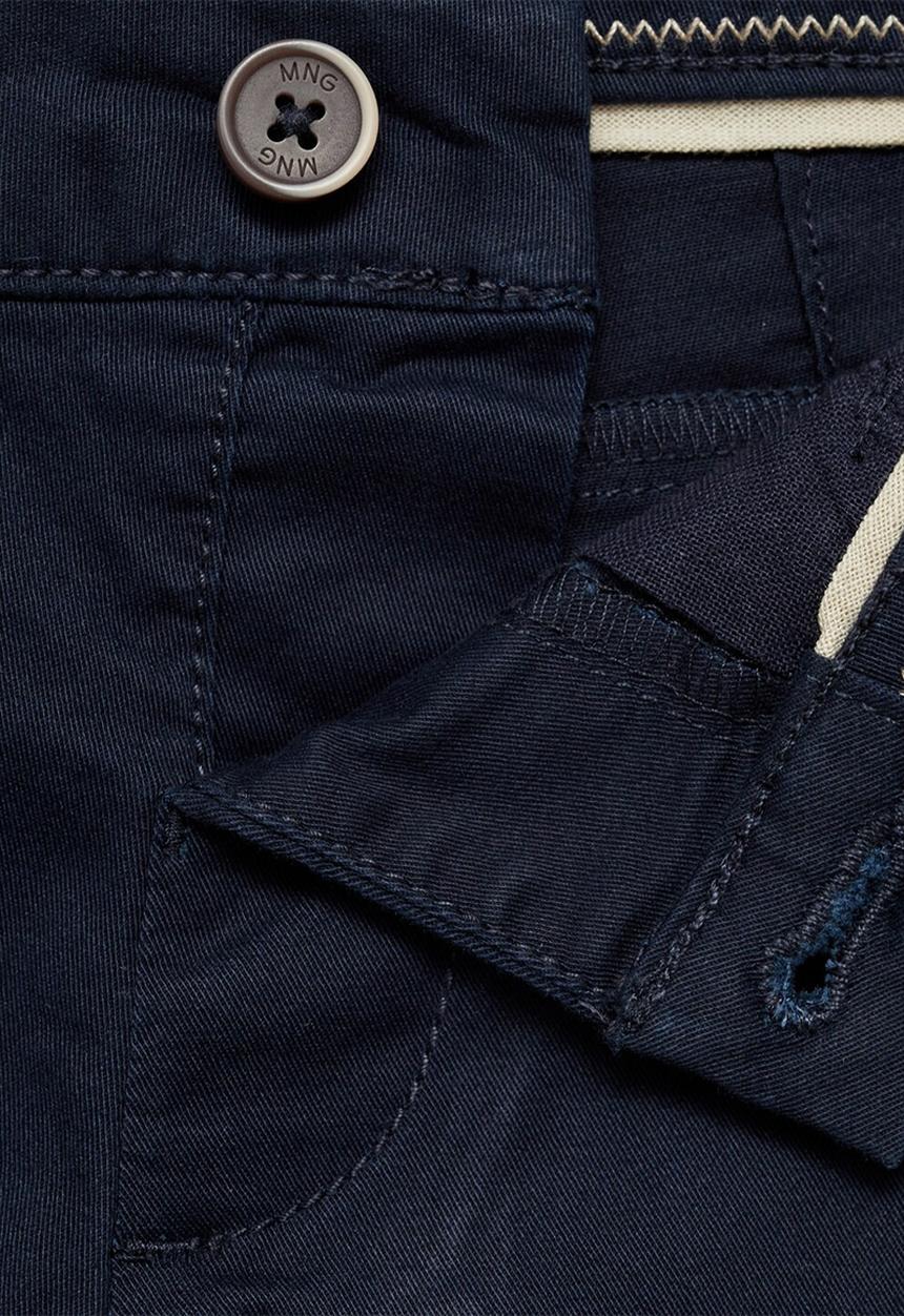 MANGO - Bermudas berchi - navy
