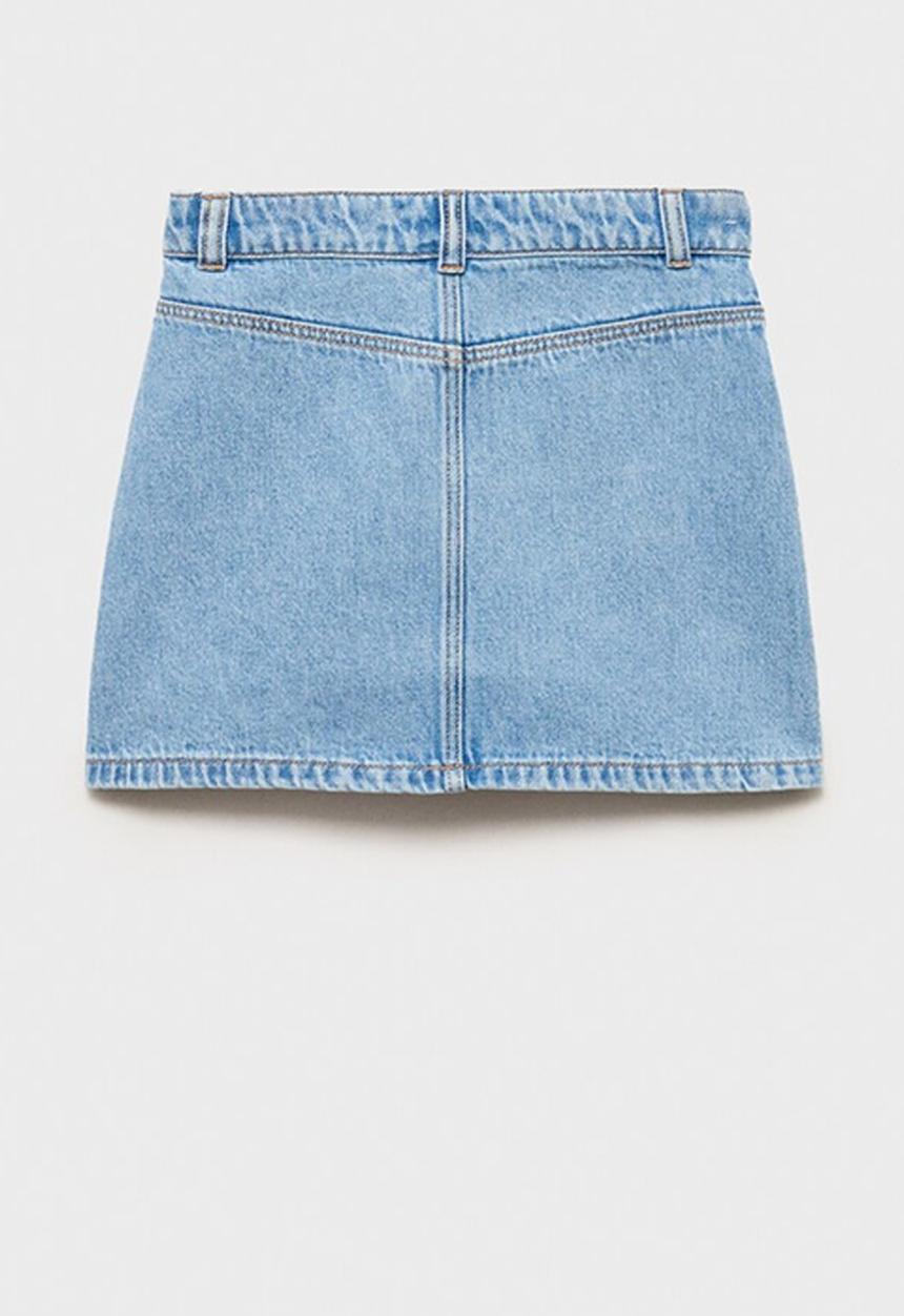MANGO - Skirt bruna - open blue