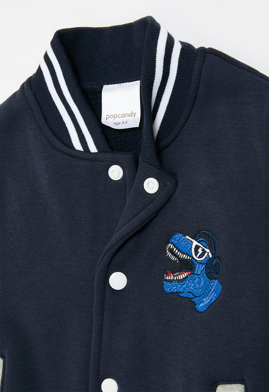 Pop Candy - Baseball jacket - grey & blue