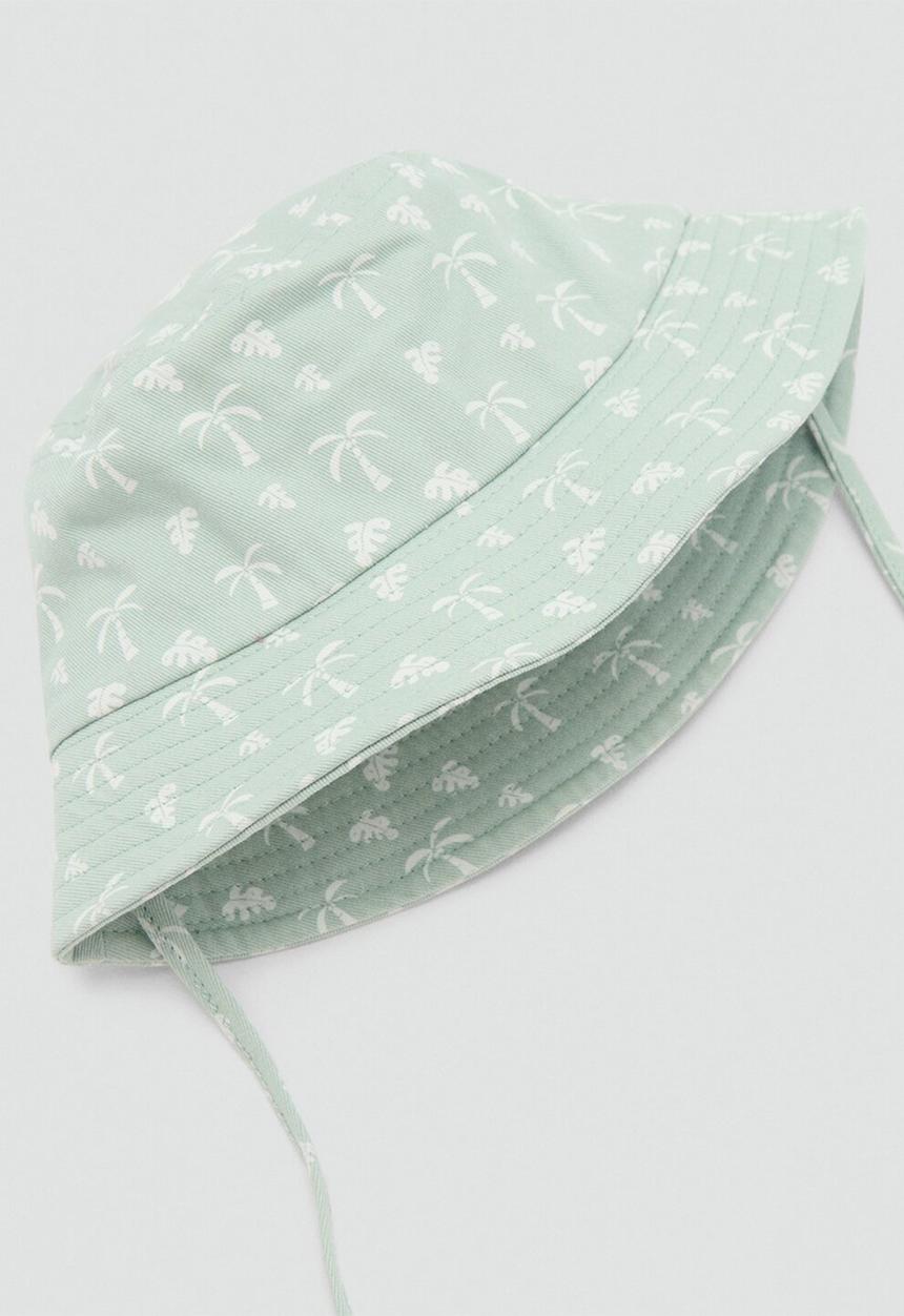 MANGO - Bucket hat tropical - aqua green