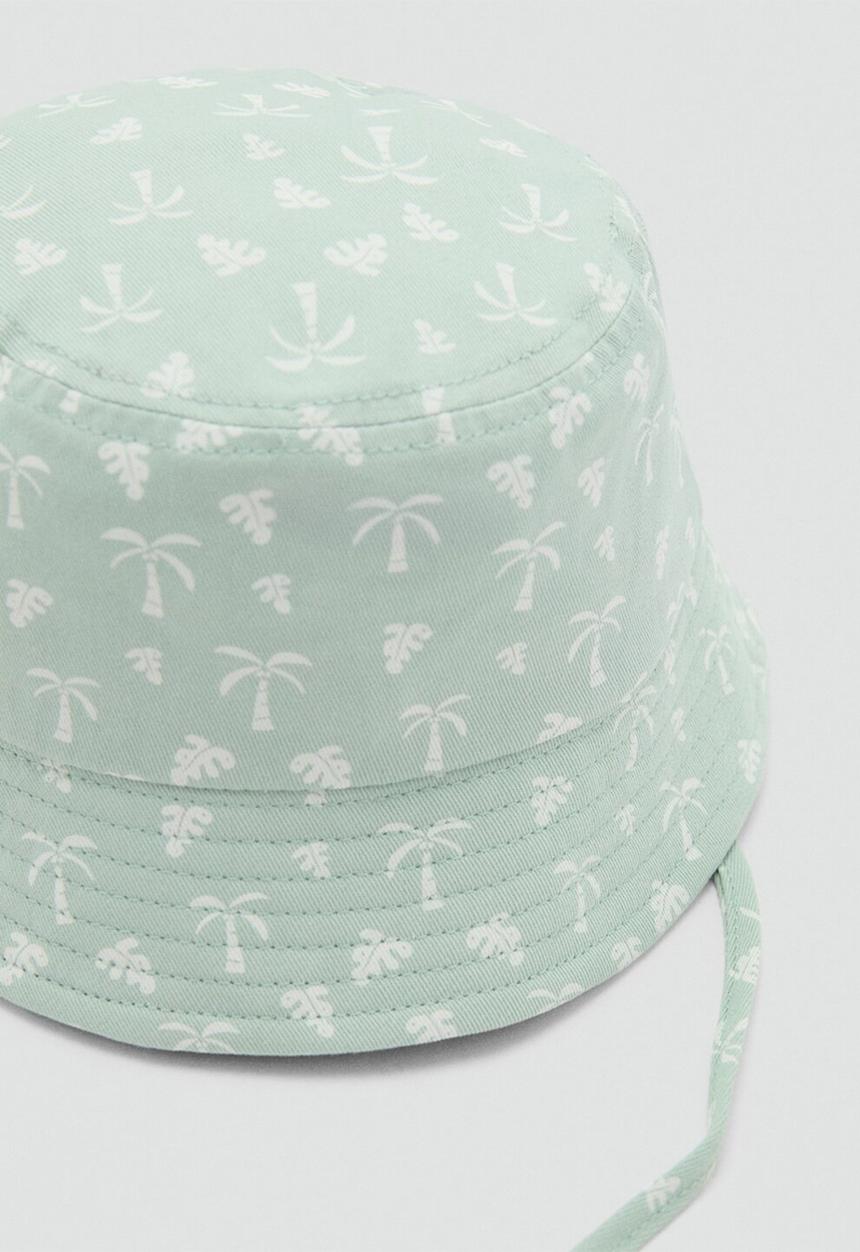 MANGO - Bucket hat tropical - aqua green