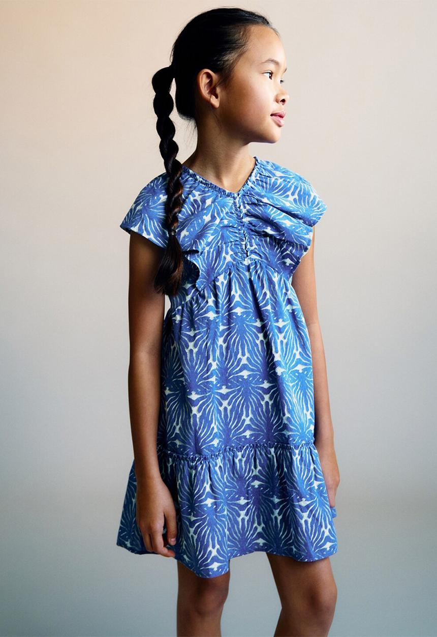 MANGO - Dress lidia - medium blue