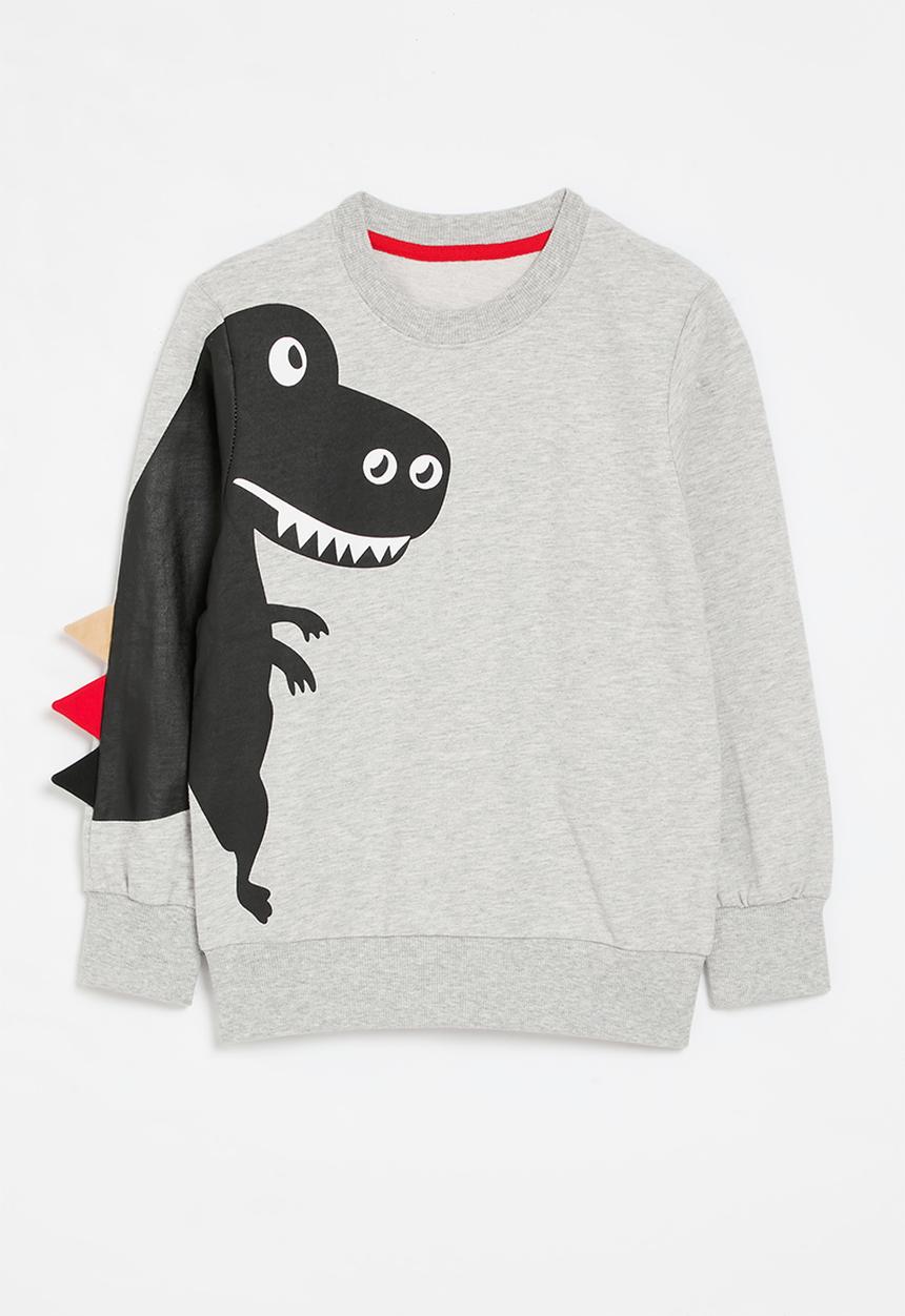 Pop Candy - Crewneck sweat top-grey & black