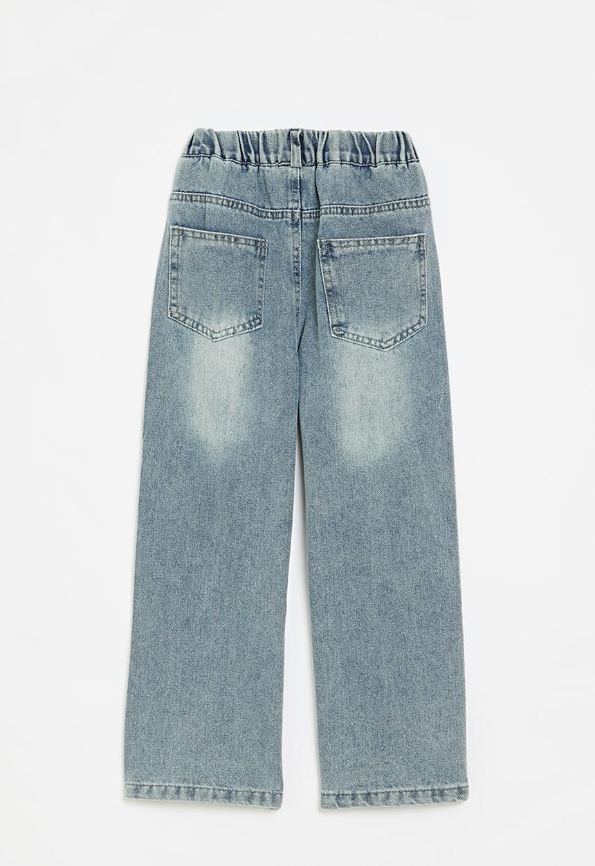 Pop Candy - Ribbon applique jeans-blue