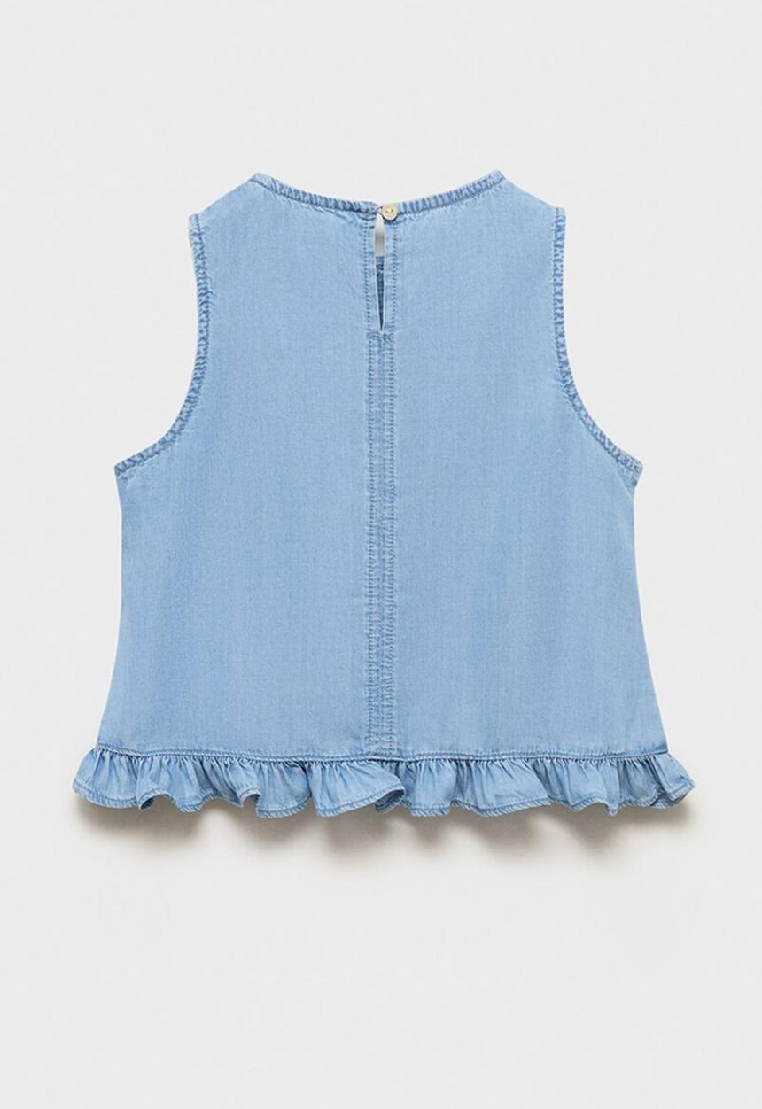 MANGO - Blouse coco - open blue
