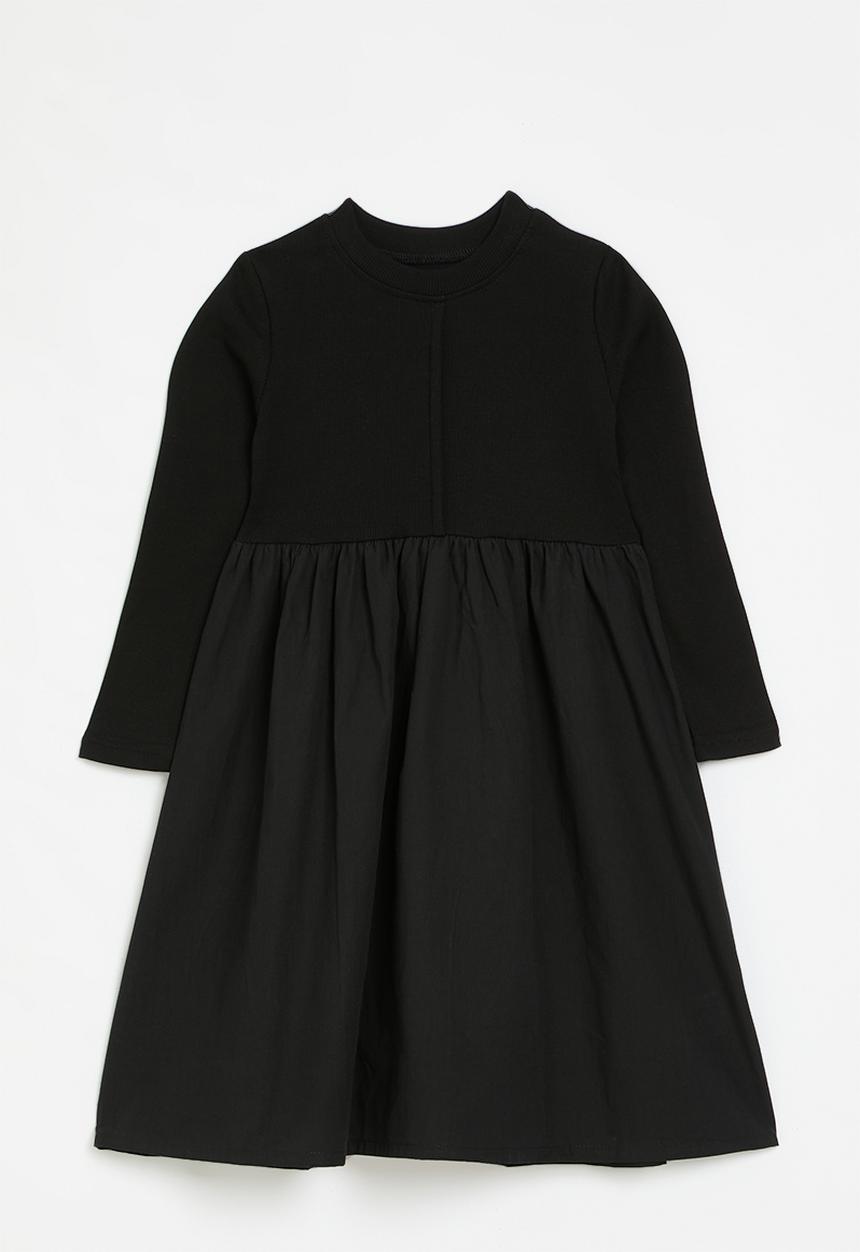 Pop Candy - Crew neck dress-black