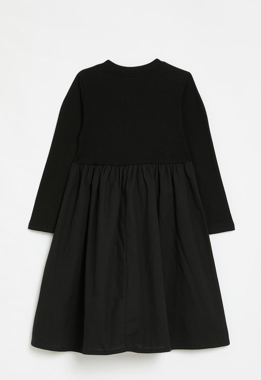 Pop Candy - Crew neck dress-black