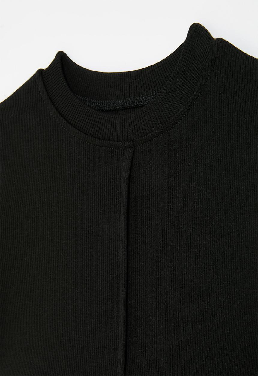 Pop Candy - Crew neck dress-black