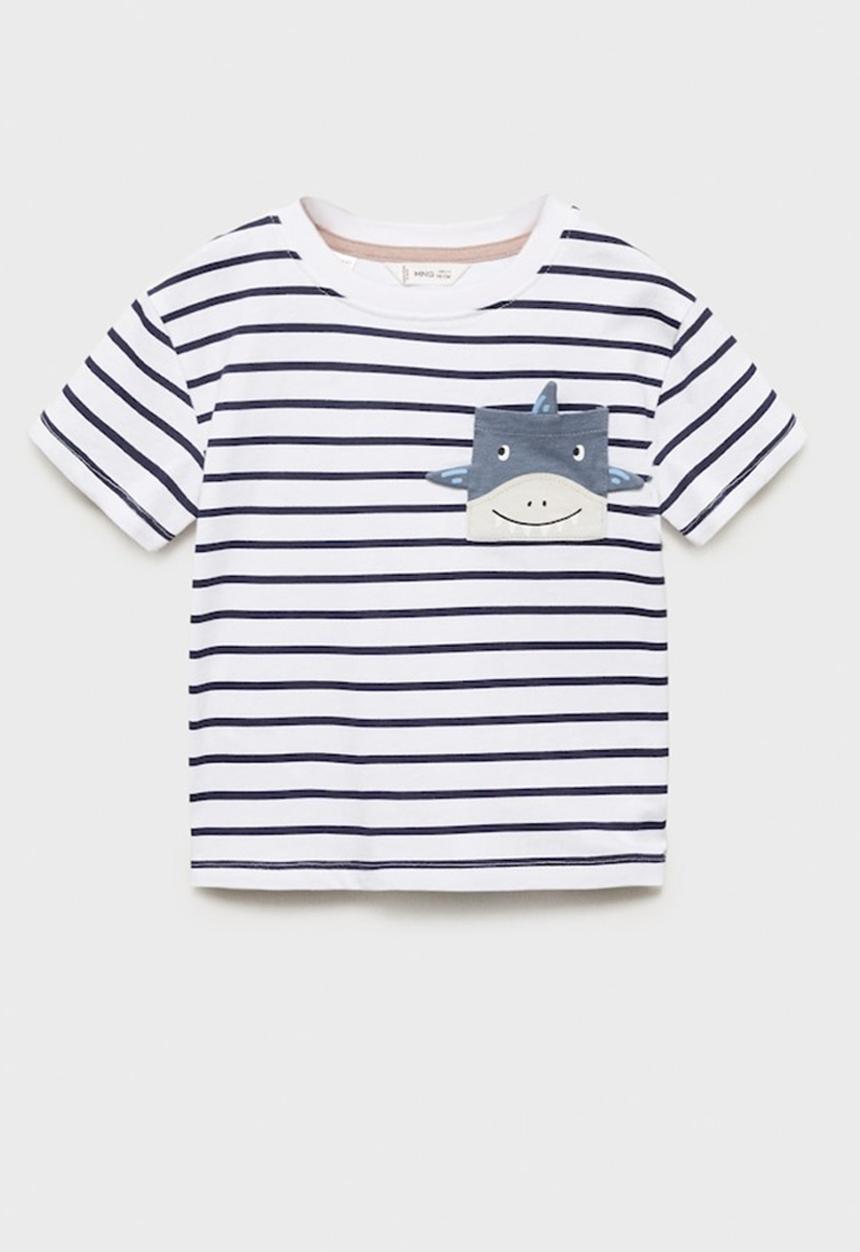 MANGO - T-shirt tibubol - navy