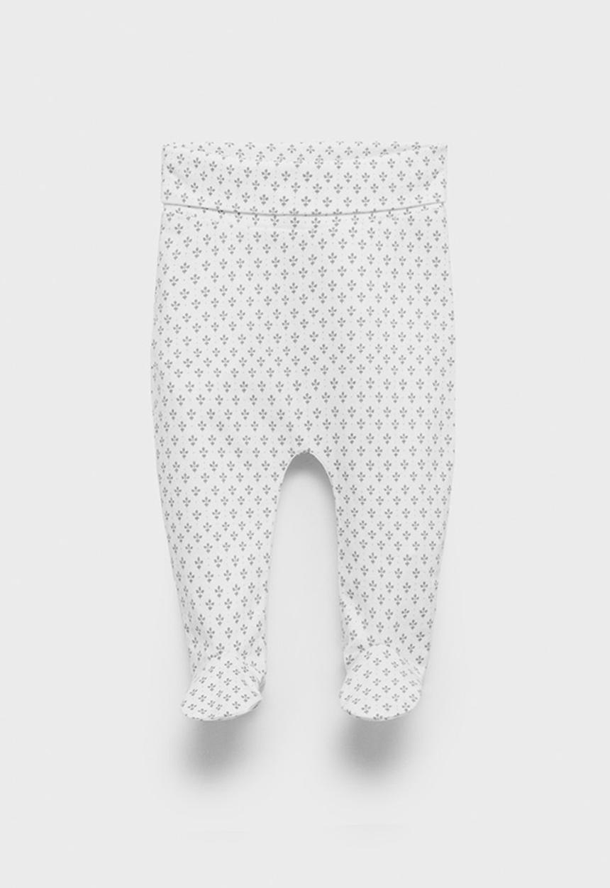 MANGO - Leggings poleopo - white & grey