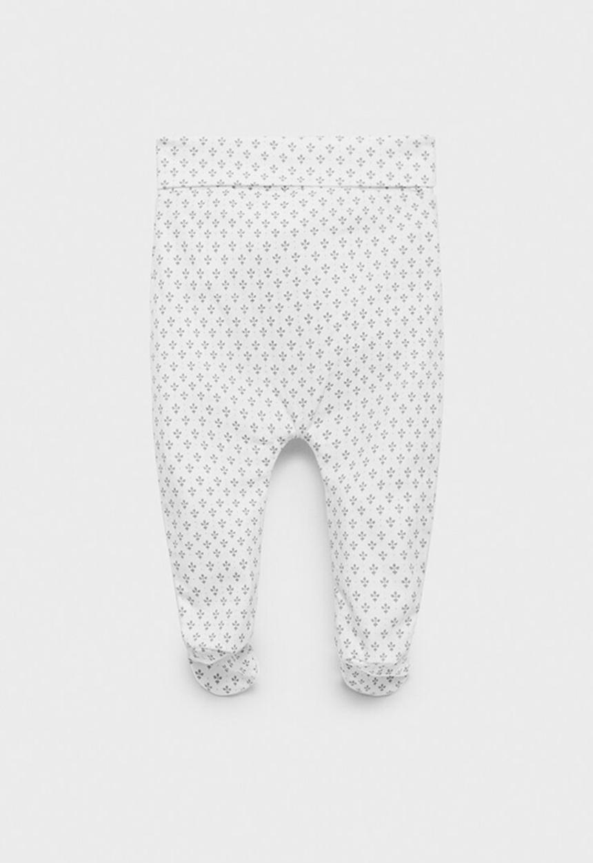 MANGO - Leggings poleopo - white & grey